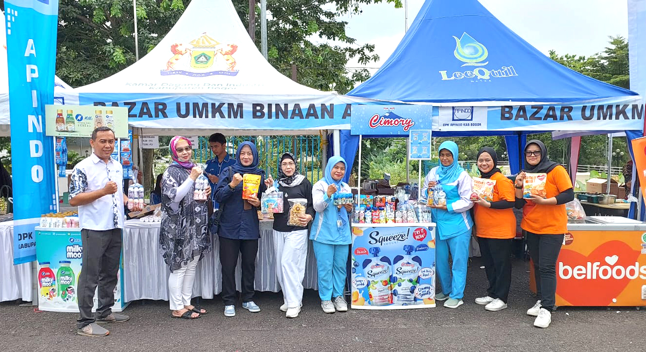 Bazar Dinas Perdagangan dan Perindustrian Kabupaten Bogor dan UMKM Binaan APINDO Kabupaten Bogor